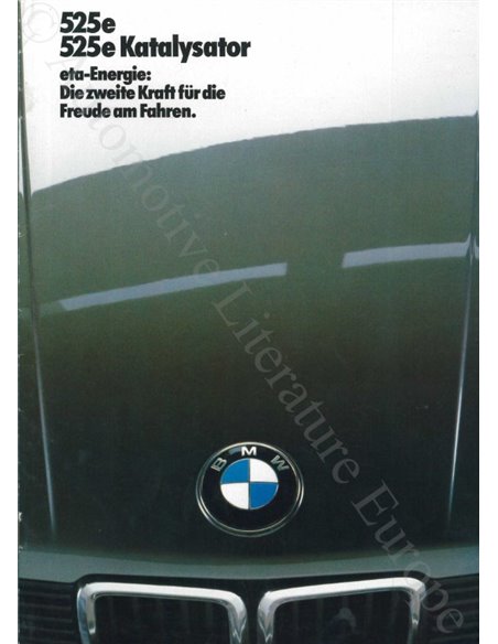 1985 BMW 5 SERIES BROCHURE GERMAN