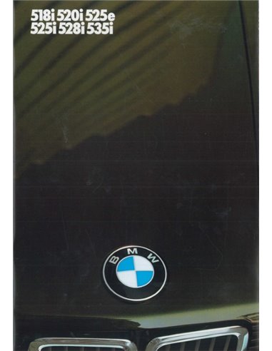 1985 BMW 5 SERIES BROCHURE FRENCH