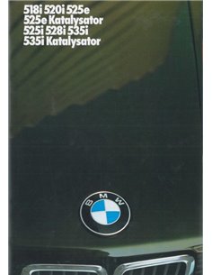 1985 BMW 5 SERIES BROCHURE GERMAN
