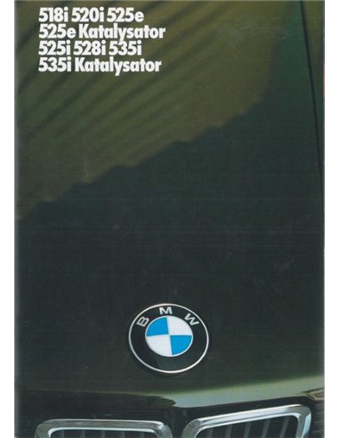 1985 BMW 5 SERIES BROCHURE GERMAN