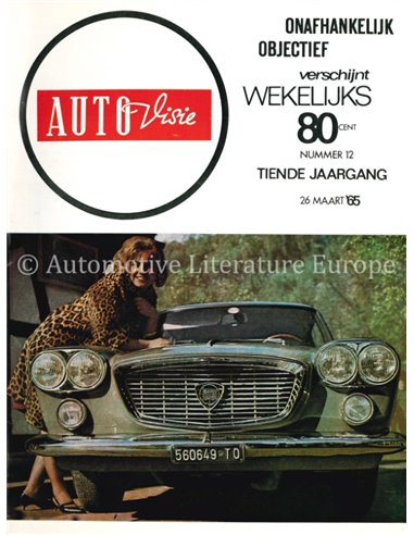 1965 AUTOVISIE MAGAZINE 12 NEDERLANDS