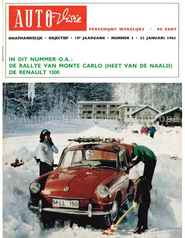 1965 AUTOVISIE MAGAZIN 3 NIEDERLÄNDISCH