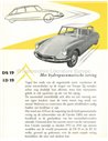 1956 CITROEN DS 19 / ID 19 LEAFLET NEDERLANDS