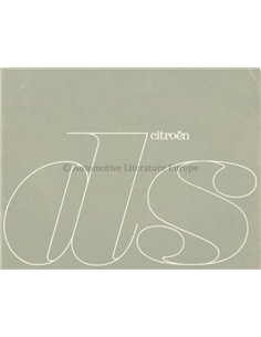 1963 CITROEN DS 19 BROCHURE ITALIAN