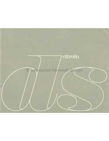 1963 CITROEN DS 19 BROCHURE ITALIAANS