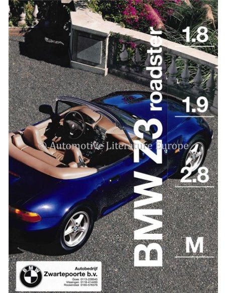 1997 BMW Z3 ROADSTER BROCHURE NIEDRLÄNDISCH