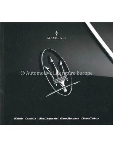 2019 MASERATI RANGE PROSPEKT NIEDERLÄNDISCH