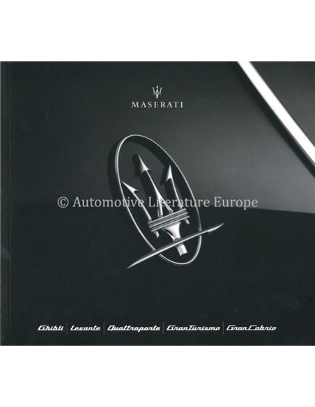 2019 MASERATI PROGRAMMA BROCHURE NEDERLANDS
