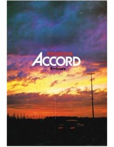 1977 HONDA ACCORD SALOON BROCHURE DUTCH