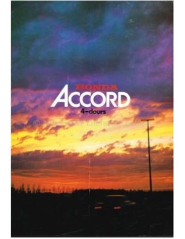 1977 HONDA ACCORD SALOON BROCHURE DUTCH