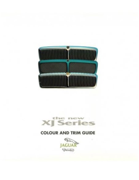1995 JAGUAR / DAIMLER LAK- EN INTERIEURKLEUREN BROCHURE ENGELS