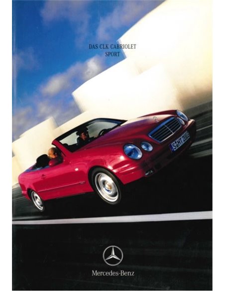 1998 MERCEDES BENZ CLK CABRIO BROCHURE NEDERLANDS
