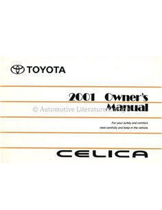 2001 TOYOTA CELICA BETRIEBSANLEITUNG ENGLISCH
