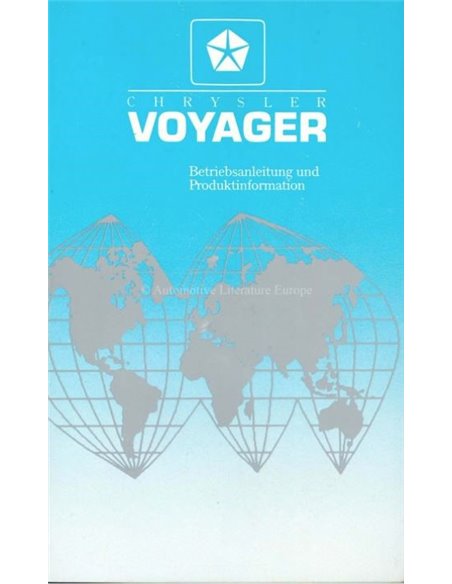 1988 CHRYSLER VOYAGER OWNER'S MANUAL GERMAN