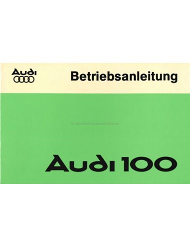 1975 AUDI 100 BETRIEBSANLEITUNG DEUTSCH