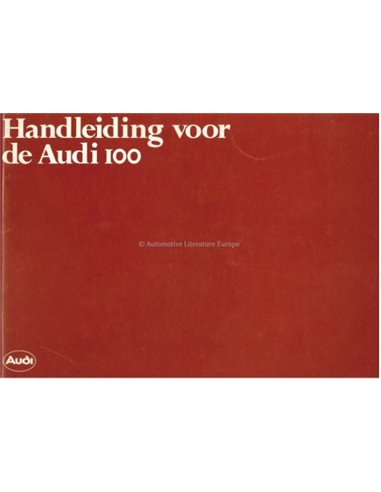 1981 AUDI 100 INSTRUCTIEBOEKJE NEDERLANDS