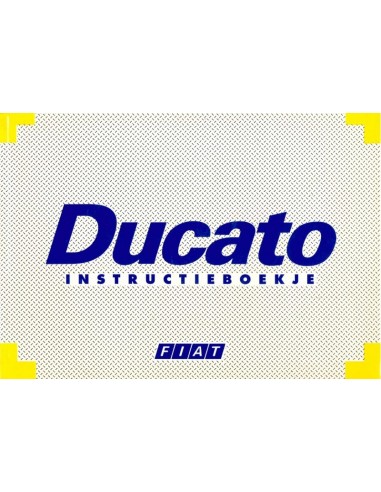1993 FIAT DUCATO OWNERS MANUAL DUTCH