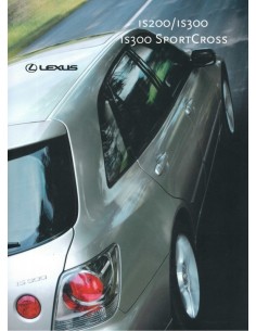 2001 LEXUS IS RANGE BROCHURE GERMAN