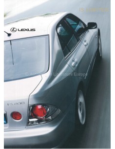 2003 LEXUS IS 200 / SPORTCROSS LIMITED BROCHURE DUITS