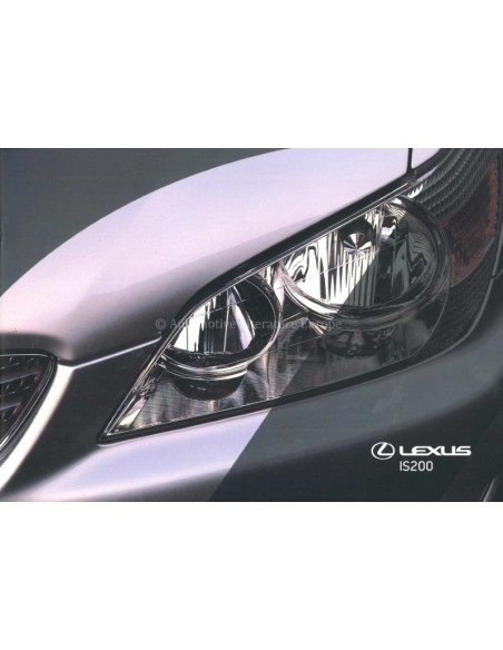 1999 LEXUS IS200 BROCHURE ENGLISH