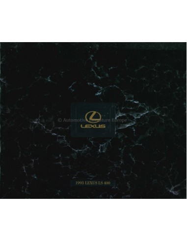 1993 LEXUS LS400 BROCHURE ENGLISH