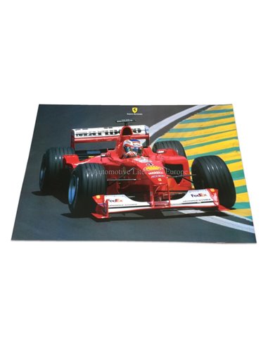 2000 FERRARI F1 RUBENS BARRICHELLO DEALER POSTER
