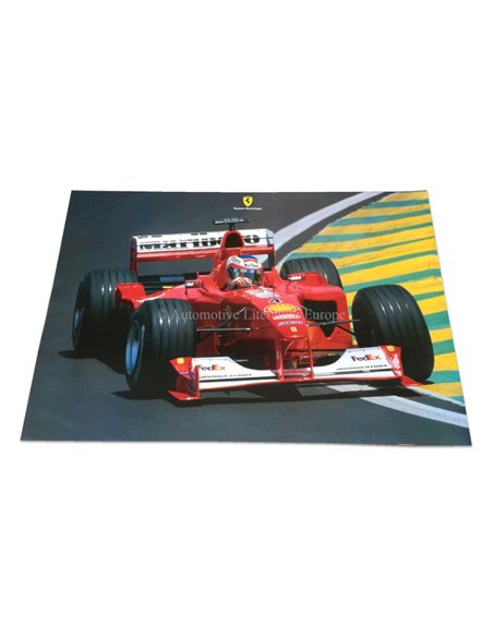 2000 FERRARI F1 RUBENS BARRICHELLO DEALER POSTER