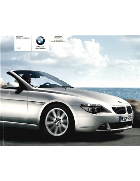 2004 BMW 6ER CABRIO PROSPEKT NIEDERLÄNDISCH