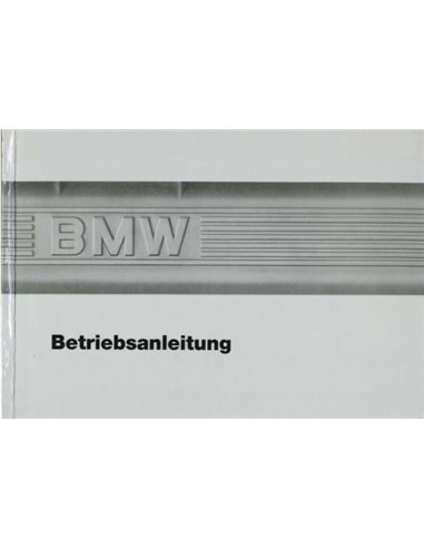 1986 BMW 5 SERIES OWNERS MANUAL GERMAN