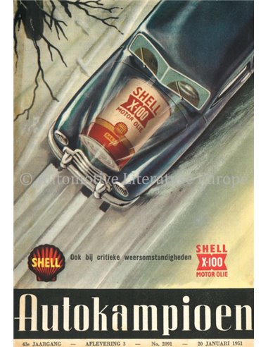 1951 AUTOKAMPIOEN MAGAZINE 3 NEDERLANDS