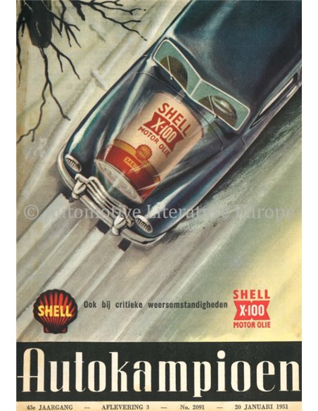 1951 AUTOKAMPIOEN MAGAZIN 3 NIEDERLÄNDISCH