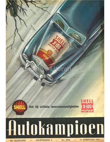 1951 AUTOKAMPIOEN MAGAZINE 6 NEDERLANDS