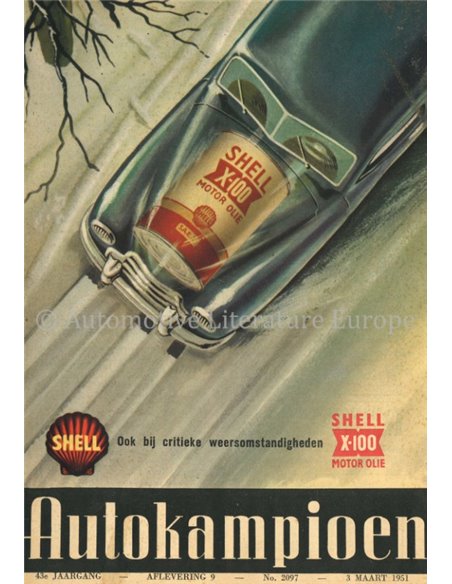 1951 AUTOKAMPIOEN MAGAZIN 9 NIEDERLÄNDISCH