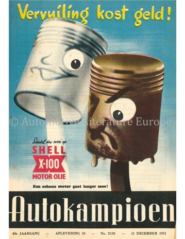 1951 AUTOKAMPIOEN MAGAZINE 50 NEDERLANDS