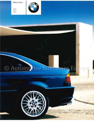 2000 BMW 3 SERIE COUPÉ BROCHURE DUITS