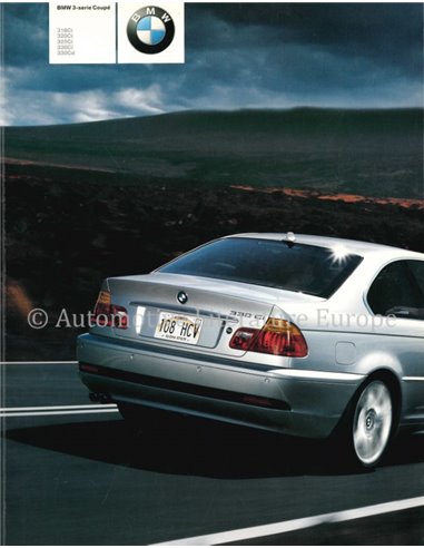 2003 BMW 3 SERIES COUPÉ BROCHURE DUTCH