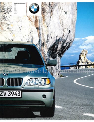 2001 BMW 3 SERIES SALOON BROCHURE GERMAN