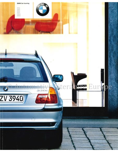 2001 BMW 3ER TOURING PROSPEKT DEUTSCH