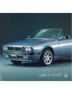 1992 MASERATI SPYDER BROCHURE FRENCH GERMAN