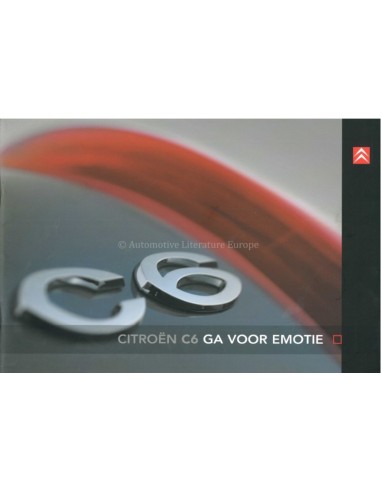 2005 CITROEN C6 BROCHURE DUTCH