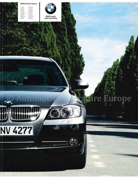 2007 BMW 3 SERIE SEDAN BROCHURE NEDERLANDS