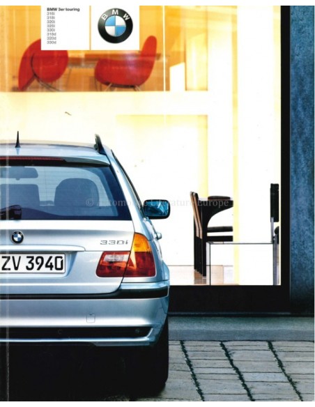 2002 BMW 3 SERIES TOURING BROCHURE GERMAN