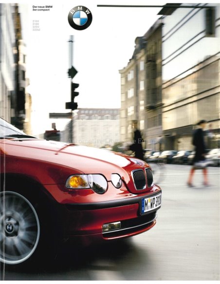 2001 BMW 3 SERIES COMPACT BROCHURE GERMAN