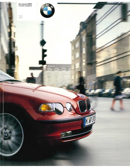 2001 BMW 3ER COMPACT PROSPEKT NIEDERLÄNDISCH