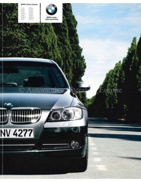 2008 BMW 3 SERIE SEDAN BROCHURE NEDERLANDS