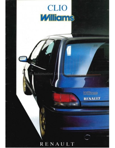 1995 RENAULT CLIO WILLIAMS BROCHURE...