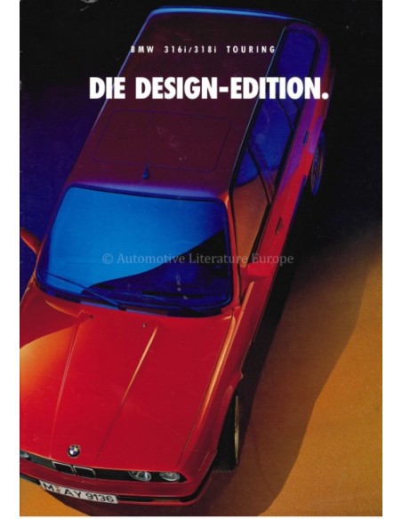 1993 BMW 3 SERIES DESIGN-EDITION TOURING BROCHURE GERMAN
