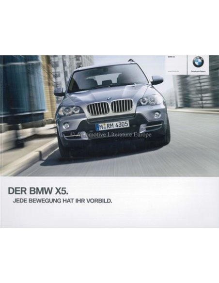 2009 BMW X5 PROSPEKT DEUTSCH