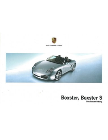 2005 PORSCHE BOXSTER & S OWNERS MANUAL GERMAN