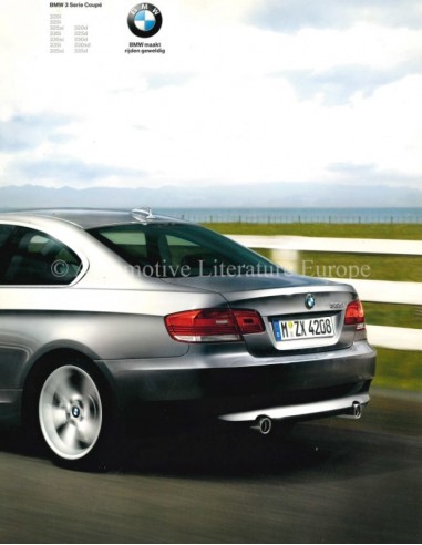 2007 BMW 3 SERIES COUPÉ BROCHURE DUTCH